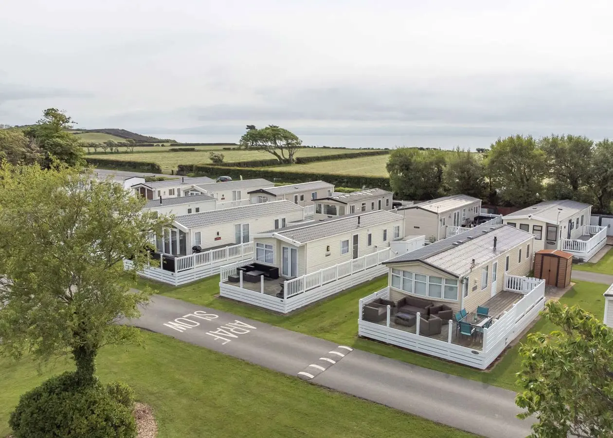crugan caravans surrounded by trees 5